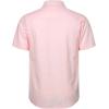 imageMens Summer Cotton Linen Short Sleeve Button Down Shirt Casual Lightweight Tops with Pockets for Beach VacationPink