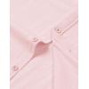 imageMens Summer Cotton Linen Short Sleeve Button Down Shirt Casual Lightweight Tops with Pockets for Beach VacationPink