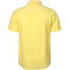 imageMens Summer Cotton Linen Short Sleeve Button Down Shirt Casual Lightweight Tops with Pockets for Beach VacationYellow