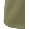 imageMens Summer Lightweight Cotton Linen Shirts Casual Short Sleeve Breathable Banded Collar Henley for Beach VacationArmy Green