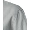 imageMens Summer Lightweight Cotton Linen Shirts Casual Short Sleeve Breathable Banded Collar Henley for Beach VacationLight Grey