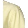 imageMens Summer Lightweight Cotton Linen Shirts Casual Short Sleeve Breathable Banded Collar Henley for Beach VacationLight Yellow
