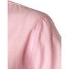 imageMens Summer Lightweight Cotton Linen Shirts Casual Short Sleeve Breathable Banded Collar Henley for Beach VacationPink
