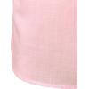 imageMens Summer Lightweight Cotton Linen Shirts Casual Short Sleeve Breathable Banded Collar Henley for Beach VacationPink