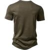 imageMens Casual Short Sleeve Slim Fit 4 Buttons Henley Shirts
