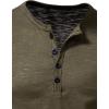 imageMens Casual Short Sleeve Slim Fit 4 Buttons Henley Shirts
