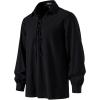 imageMens Cotton Lace Up Retro Design Shirts for Renaissance Pirate Viking Medieval Costume Without BeltBlack
