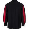 imageMens Retro Lace Up Shirts for Renaissance Pirate Clown Medieval Viking CostumeBlack Red