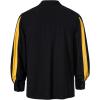 imageMens Retro Lace Up Shirts for Renaissance Pirate Clown Medieval Viking CostumeBlack Yellow