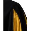 imageMens Retro Lace Up Shirts for Renaissance Pirate Clown Medieval Viking CostumeBlack Yellow