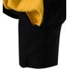 imageMens Retro Lace Up Shirts for Renaissance Pirate Clown Medieval Viking CostumeBlack Yellow