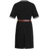 imageMens Retro Style Cotton Short Sleeves Tunic Shirts for Viking Medieval Renaissance Costume Without BeltBlack