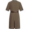 imageMens Retro Style Cotton Short Sleeves Tunic Shirts for Viking Medieval Renaissance Costume Without BeltCoffee