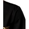 imageMens Stretchy Causal Leopard Cheetah Print Short Sleeve Slim Fit Button Up ShirtBlack Leopard