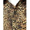 imageMens Stretchy Causal Leopard Cheetah Print Short Sleeve Slim Fit Button Up ShirtGold Cheetah