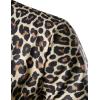 imageMens Stretchy Causal Leopard Cheetah Print Short Sleeve Slim Fit Button Up ShirtKhaki