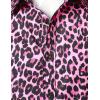 imageMens Stretchy Causal Leopard Cheetah Print Short Sleeve Slim Fit Button Up ShirtPink