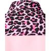 imageMens Stretchy Causal Leopard Cheetah Print Short Sleeve Slim Fit Button Up ShirtPink Leopard
