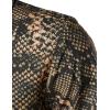 imageMens Stretchy Causal Leopard Cheetah Print Short Sleeve Slim Fit Button Up ShirtSnake