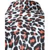 imageMens Stretchy Causal Leopard Cheetah Print Short Sleeve Slim Fit Button Up ShirtWhite