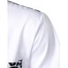 imageMens Stretchy Causal Leopard Cheetah Print Short Sleeve Slim Fit Button Up ShirtWhite Leopard