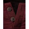 imageMens Stretchy Short Sleeve Henley TShirt Casual Cotton 2 Buttons Notch Neck Tee ShirtsBurgundy
