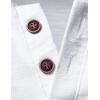 imageMens Stretchy Short Sleeve Henley TShirt Casual Cotton 2 Buttons Notch Neck Tee ShirtsWhite