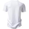 imageMens Stretchy Short Sleeve Slim Fit Henley TShirt Casual Cotton 4 Buttons Tee ShirtsWhite