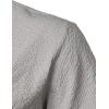 imageMens Stylish Seersucker Texture Short Sleeve Henley Shirts Lightweight Stretch Band Collar Beach Vacation TopLight Grey