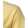 imageMens Stylish Seersucker Texture Short Sleeve Henley Shirts Lightweight Stretch Band Collar Beach Vacation TopYellow