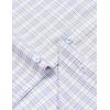 imageMens Transitional Weather Slim Fit Long Sleeve Button Down Shirt Business Casual Dress Shirts with PocketVintage White Gingham
