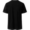 imageMens Pure Cotton Retro Short Sleeves Lace Up Shirts for Casual Renaissance Pirate Medieval Viking Without BeltBlack