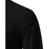 imageMens Retro Lace Up Renaissance Pirate Medieval Costume Cotton Long Sleeve Viking ShirtBlack