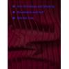 imageMens Stretch Breathable Ribbed Knit Short Sleeve Slim Fit Polo Casual Fitted Muscle Shirt Burgundy L