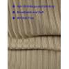 imageMens Stretch Breathable Ribbed Knit Short Sleeve Slim Fit Polo Casual Fitted Muscle Shirt Khaki L