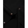 imageMens Stretch Cuban Collar Shirt Summer Lightweight Short Sleeve Button Down Shirts with Pocket for Beach VacationBlack