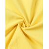 imageMens Stretch Cuban Collar Shirt Summer Lightweight Short Sleeve Button Down Shirts with Pocket for Beach VacationYellow