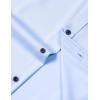 imageMens Stretch Wrinkle Free Dress Shirts Formal Prom Wedding Slim Fit Long Sleeve Button Down ShirtsBlue