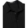 imageMens Stylish Stretch Wrinkle Free Short Sleeve Button Down Shirt Summer Casual Beach Vacation Button up ShirtsBlack