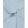 imageMens Stylish Stretch Wrinkle Free Short Sleeve Button Down Shirt Summer Casual Beach Vacation Button up ShirtsLight Blue