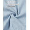 imageMens Stylish Stretch Wrinkle Free Short Sleeve Button Down Shirt Summer Casual Beach Vacation Button up ShirtsLight Blue