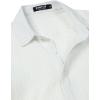 imageMens Stylish Stretch Wrinkle Free Short Sleeve Button Down Shirt Summer Casual Beach Vacation Button up ShirtsWhite