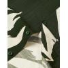 imageMens Summer Textured Cuban Collar Hawaiian Shirts Casual Vacation Short Sleeve Button Up Shirt with PocketDark Green