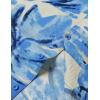 imageMens Summer Textured Cuban Collar Hawaiian Shirts Casual Vacation Short Sleeve Button Up Shirt with PocketLight Blue