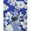 imageMens Summer Textured Cuban Collar Hawaiian Shirts Casual Vacation Short Sleeve Button Up Shirt with PocketRoyal Blue