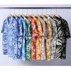 imageMens Summer Textured Cuban Collar Hawaiian Shirts Casual Vacation Short Sleeve Button Up Shirt with PocketWhite