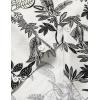 imageMens Summer Textured Cuban Collar Hawaiian Shirts Casual Vacation Short Sleeve Button Up Shirt with PocketWhite Leaves