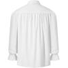 imageMens Vintage Ruffled Lace Up Shirts for Pirate Vampire Renaissance Gothic Victorian Steampunk Costume Without BeltWhiteb
