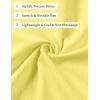imageMens Stretch Wrinkle Free Short Sleeve Texture Shirt Lightweight Summer Button Down Shirts for Beach VacationYellow