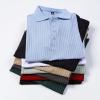 imageMens Stretch Knit Slim Fit Polo Shirts Casual Short Sleeve Ribbed Collar Muscle Golf ShirtBurgundy